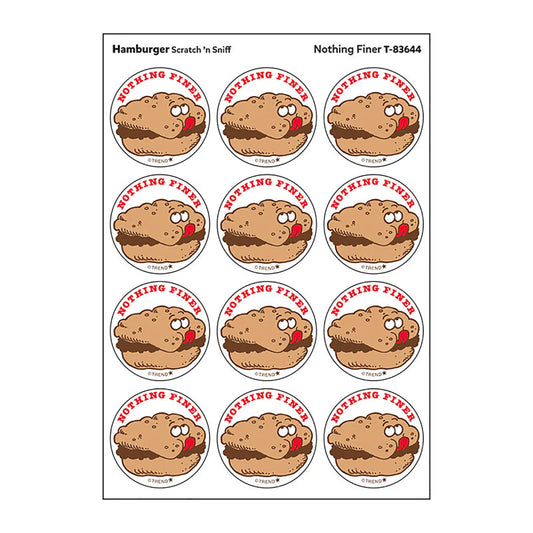 Nothing Finer/Hamburger scent Retro Scratch 'n Sniff Stinky Stickers®, 24 ct.