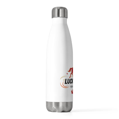Lucky Chun Fire Horse | 20oz Insulated Stainless Tumbler Bottle | Lunar New Year 2026 Gift for Family & Friends | Red Gold