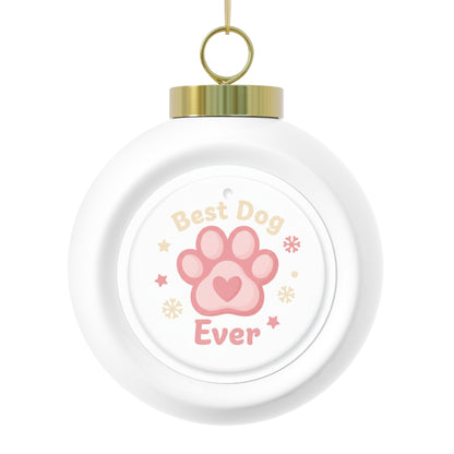 Christmas Ball Ornament - Best Dog Ever