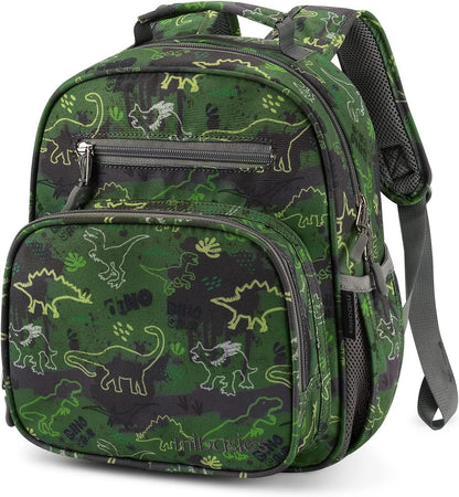 Toddler Backpack for Girls and Boys 2-4, Preschool Kindergarten Backpack, Cute Kids Backpacks for Boys（Green Dinosaur）