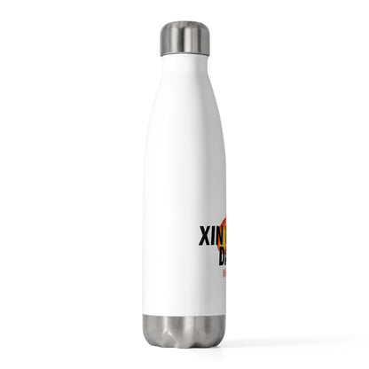 Xinchun Brush Greeting | 20oz Insulated Stainless Steel Tumbler Bottle | Lunar New Year Gift for Family & Friends | Red Gold