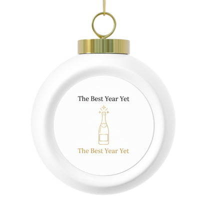 Ceramic Christmas Ball Ornament – The Best Year Yet