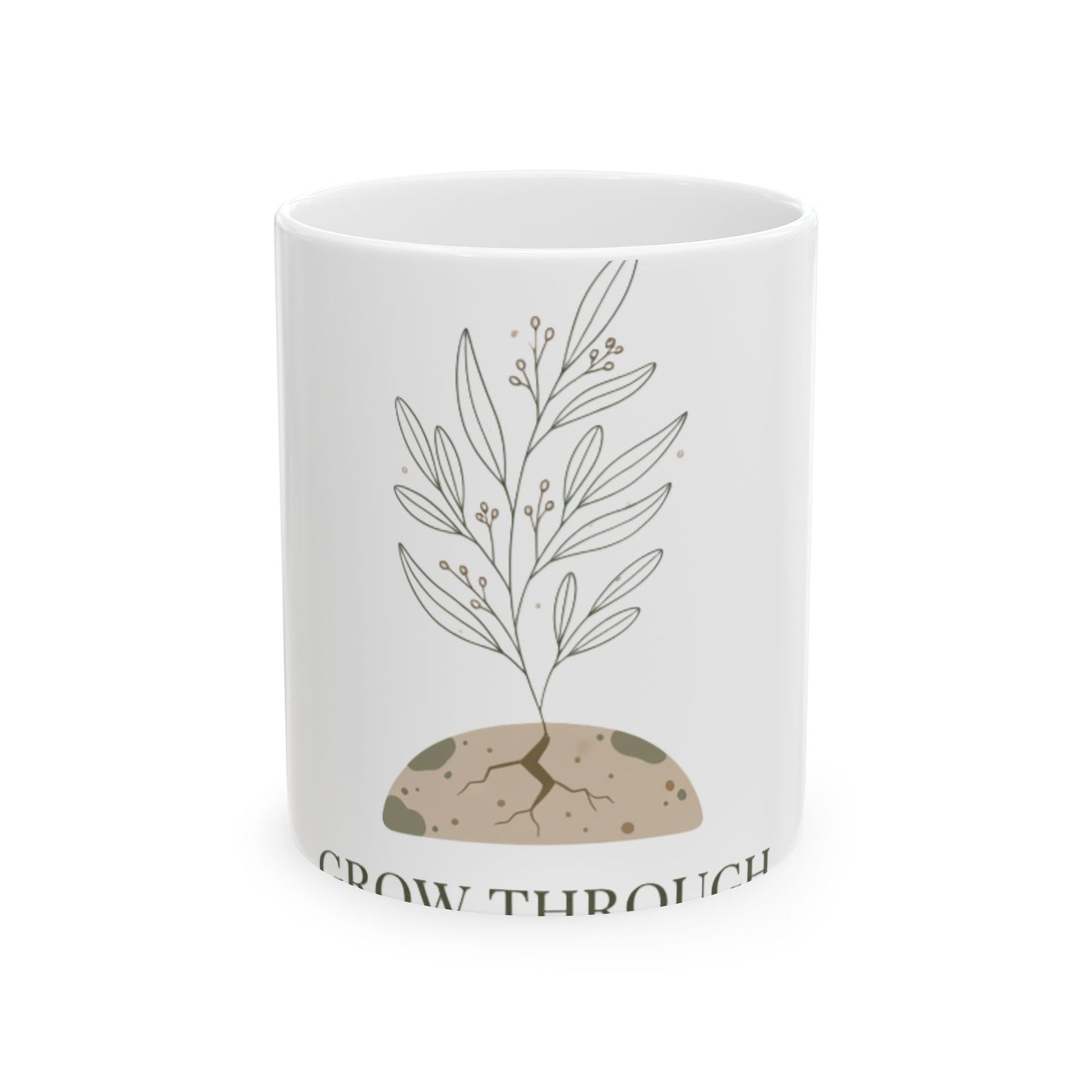 11oz Ceramic Mug, Grow Through, Family Gift, Friend Gift
