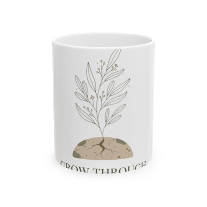 11oz Ceramic Mug, Grow Through, Family Gift, Friend Gift