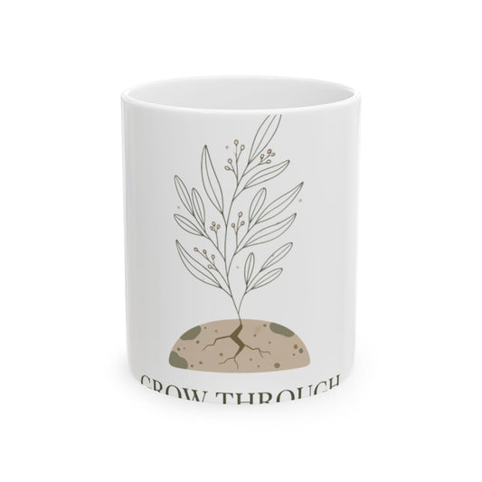 11oz Ceramic Mug, Grow Through, Family Gift, Friend Gift