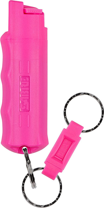 Pepper Spray, Quick Release Keychain for Easy Carry and Fast Access, Finger Grip for More Accurate and Faster Aim, Maximum Police Strength OC Spray, 0.54 Fl Oz, Secure and Easy to Use Safety