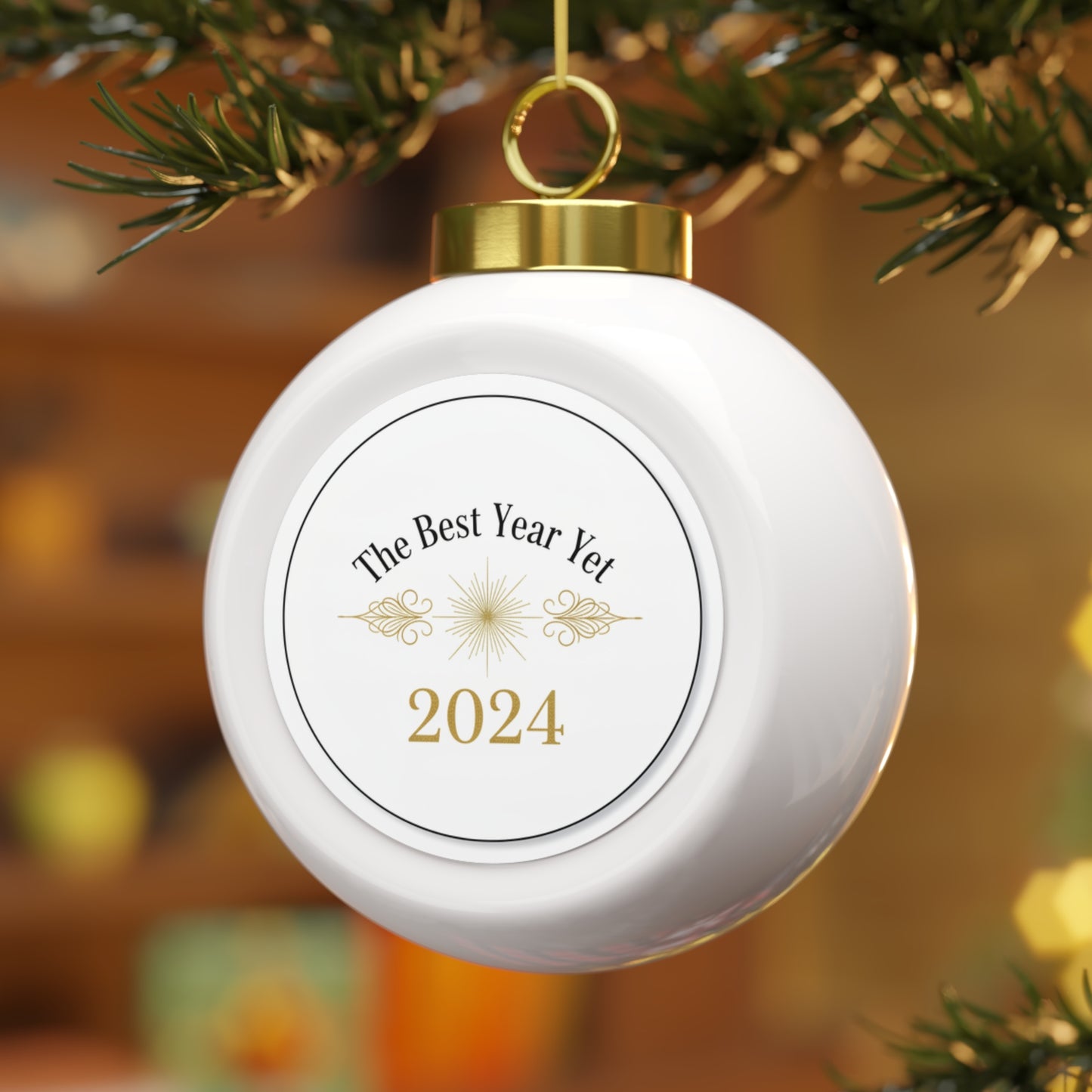 Ceramic Christmas Ornament — The Best Year Yet