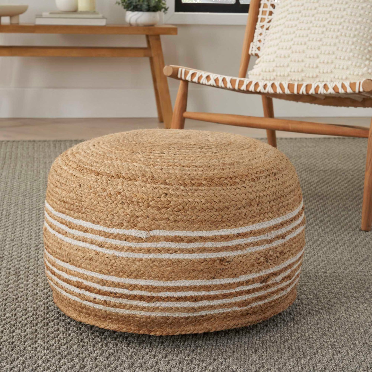 Jute Pouf