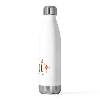 Da Ji Greeting Embossed | 20oz Insulated Stainless Steel Tumbler Bottle | Lunar New Year Gift for Family & Friends | Fire Horse 2026