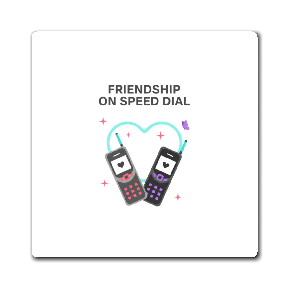 Galentine Squad Goals | Friendship Magnets Set | Bestie & Family Gift | Y2K Aesthetic Valentine Vibes