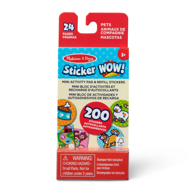 Sticker WOW! Mini Activity Pad with Refill Stickers - Pets