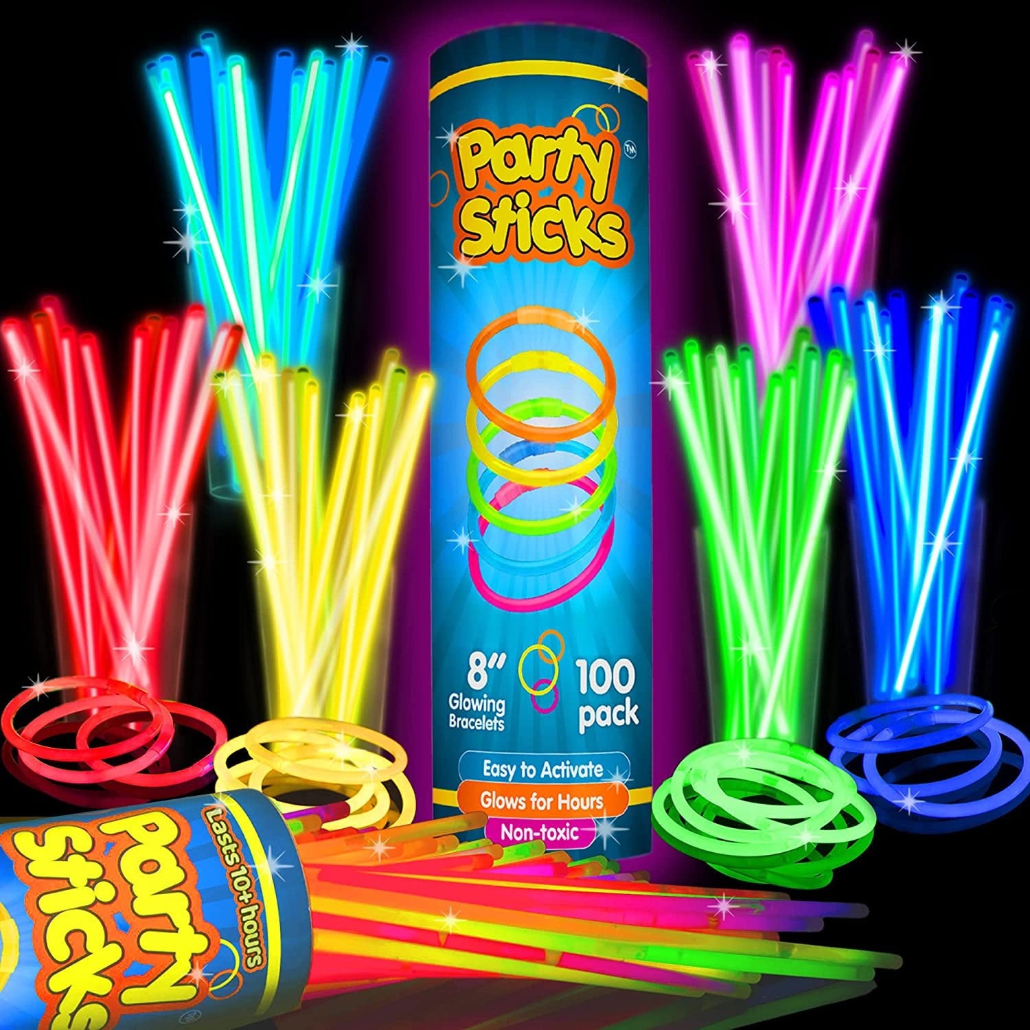 1,000 Pack Glow Sticks Party