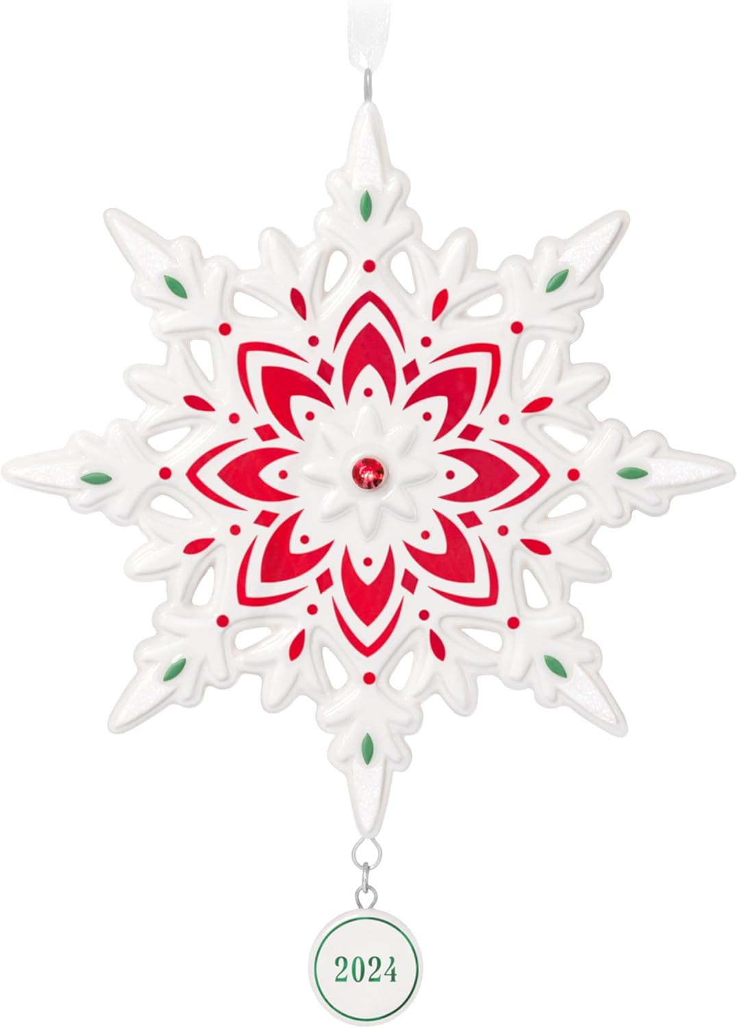 Christmas Ornament 2023, Snowflake, Porcelain Ornament, Snowflake Gifts