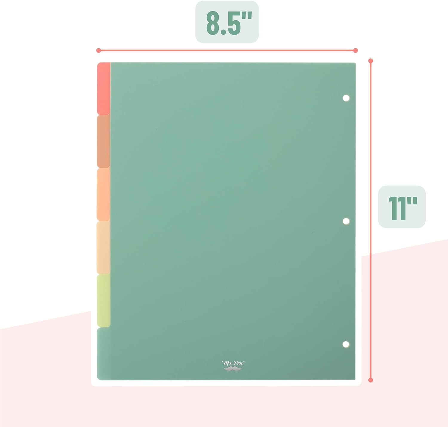 - Binder Dividers, 6 Tab Dividers, Pack of 2 Sets (12 Dividers Total), Dividers, Plastic Dividers for 3 Ring Binder, Binder Dividers with Tabs, Binder Tabs, 3 Ring Binder Dividers