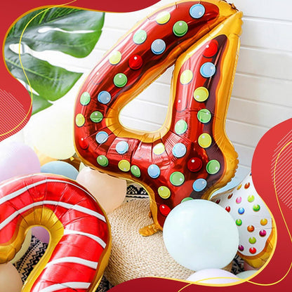 40 inch Balloon 4 Party Perfect: Decorate with our Donut Balloon Numbers