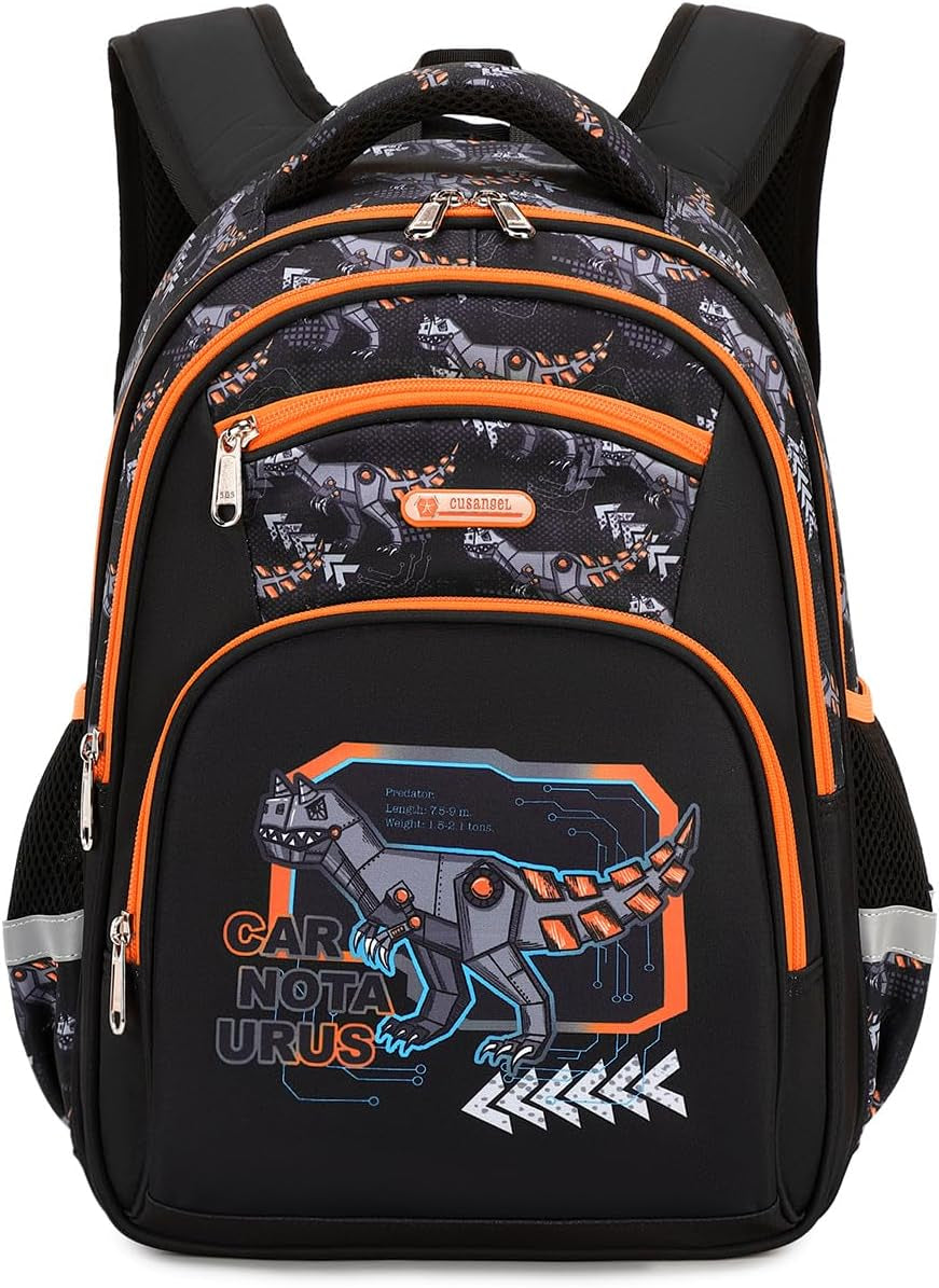 Backpack for Boys, Kid Bookbag Boy Elementary School Multi Compartment Backpack, Adjustable Chest Strap Side with Pockets.