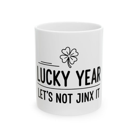 11oz Ceramic Mug, Lucky Year, Family Gift, Friend Gift