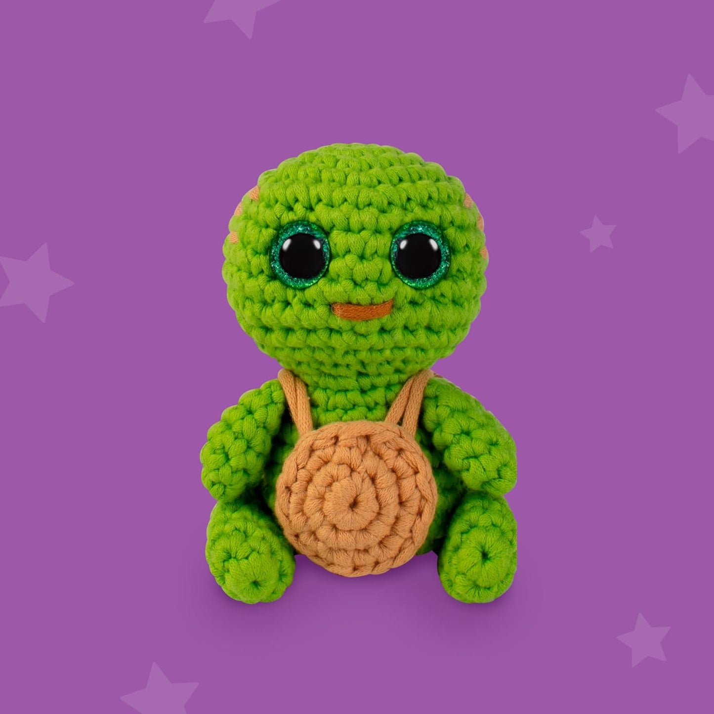 Crochet Kit for Beginners - Learn to Crochet Amigurumi Stuffed Animals - Gift - for Kids (13+) and Adults - Beginner-Friendly Yarn - Stitch-By-Stitch Video Tutorial - Turtle Hugo