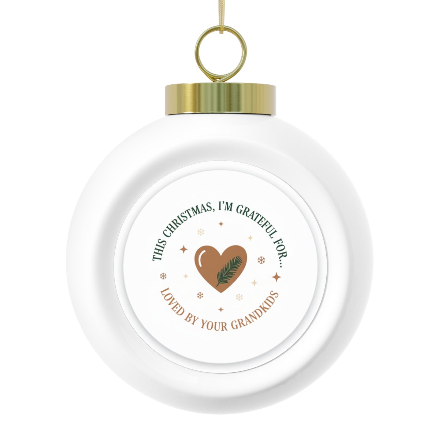 Christmas Ball Ornament Loved By Your Grandkids