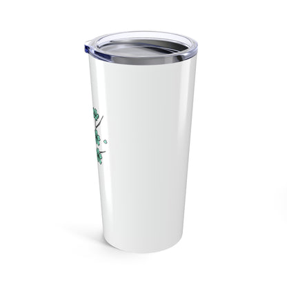 Cherry Blossom Ink Branch | 20oz Stainless Steel Tumbler for Travel | Family & Friend Gift | Hand-Drawn Irony Aesthetic