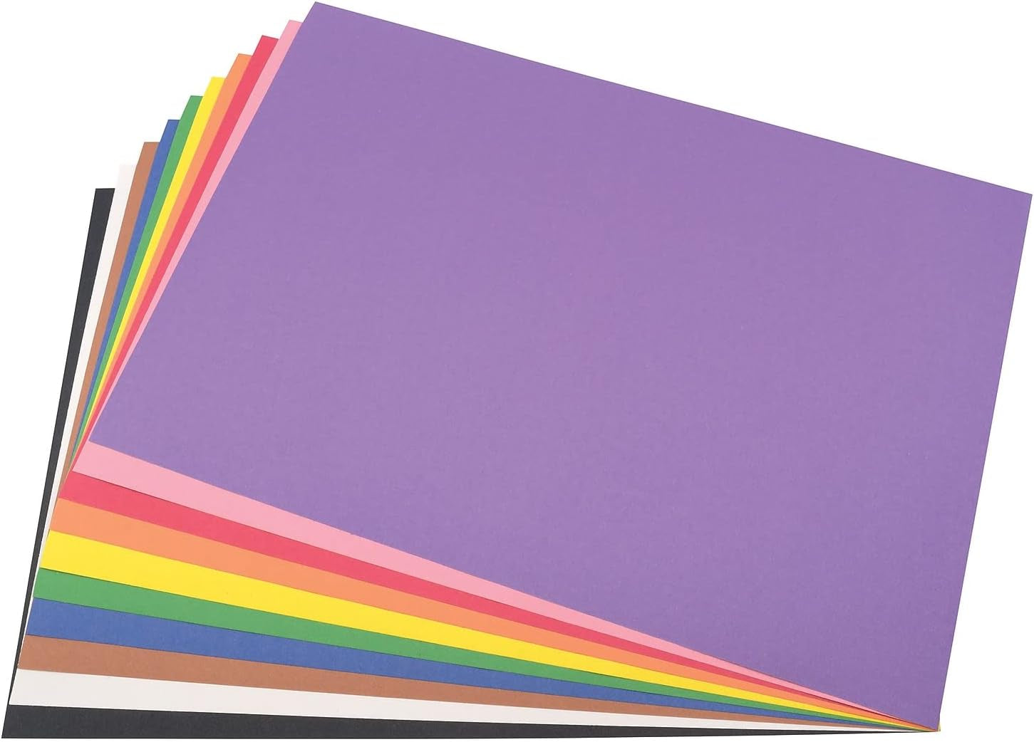 Prang (Formerly ) Construction Paper, 10 Assorted Colors, 12" X 18", 50 Sheets