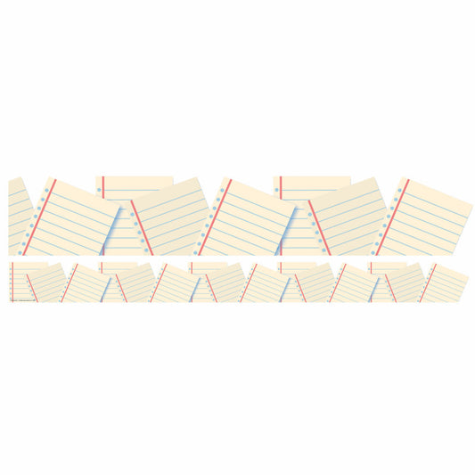 Notebook Paper Extra Wide Deco Trim, 37 Feet