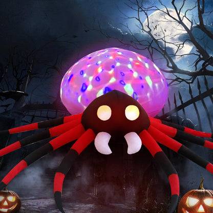 8.5Ft Spider Halloween Outdoor Inflatable Decoration with LED Lights, Holiday Inflatable Decoration for Outdoor Patio, Garden, Lawn