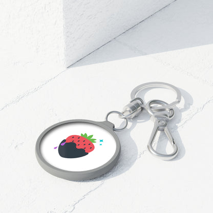 Chocolate-Dipped Strawberry | Keyring Tag Bag Charm | Valentine, Galentine & Bestie Gift | Y2K Aesthetic Cute