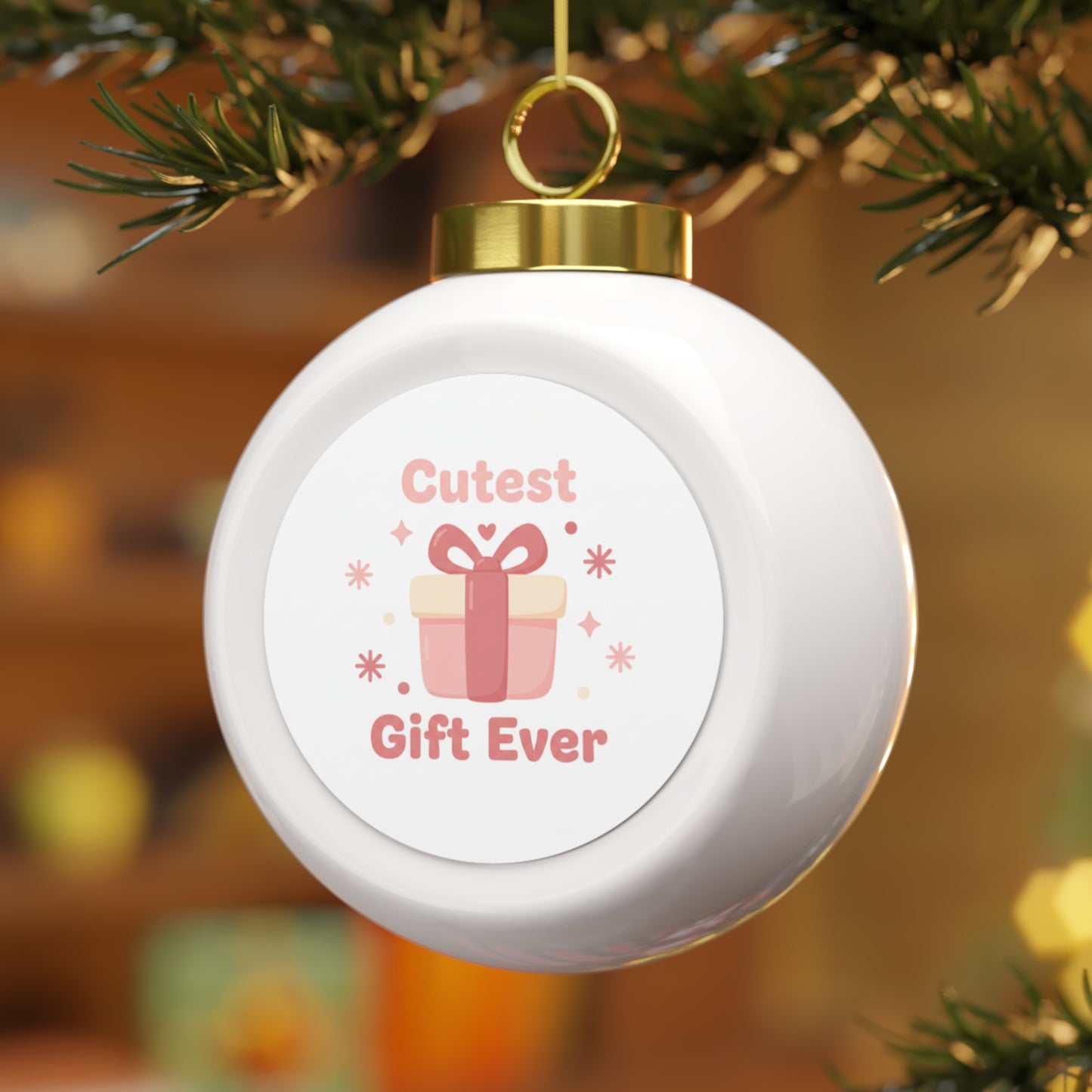 Christmas Ball Ornament - Cutest Gift Ever Holiday Keepsake