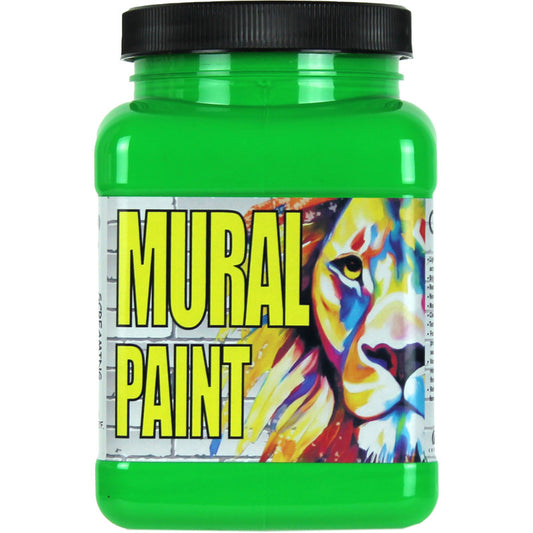 Mural Paint, Pint, Screaming Green (Neon)