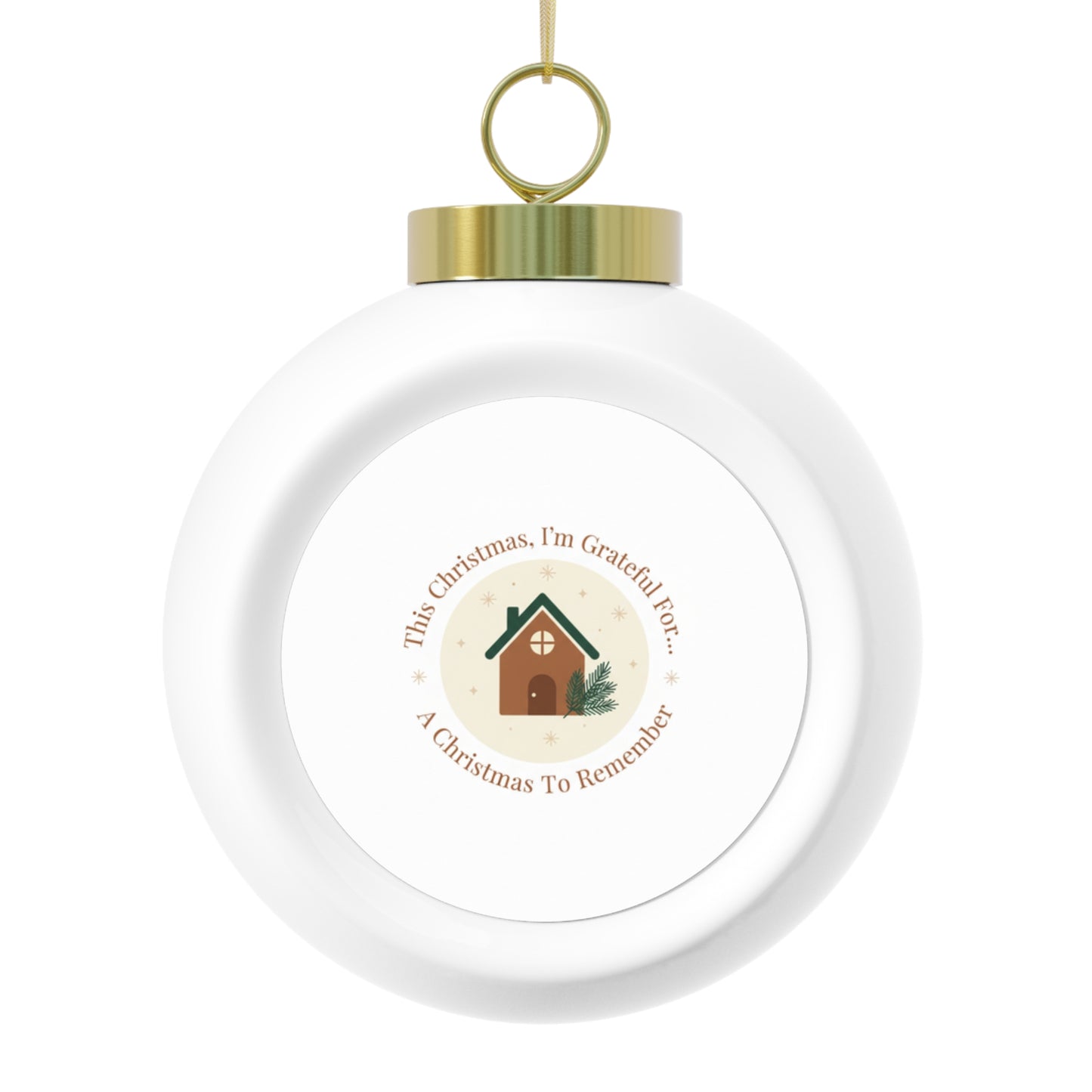 Ceramic Christmas Ball Ornament — A Christmas To Remember