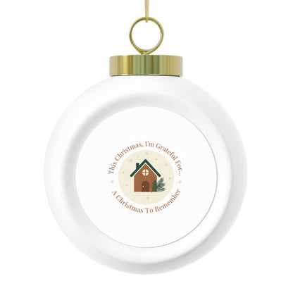 Ceramic Christmas Ball Ornament — A Christmas To Remember
