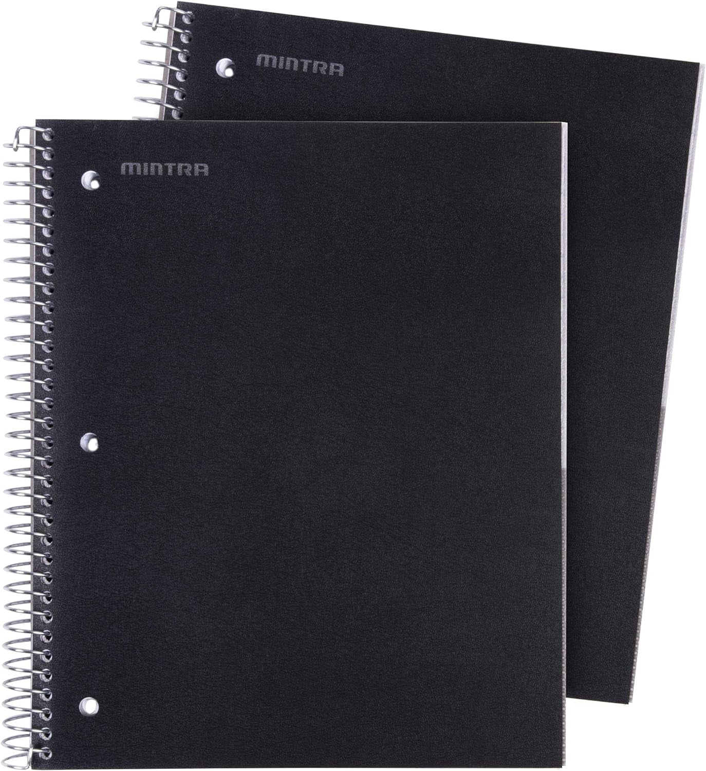 Office Durable Spiral Notebooks, 3 Subject (Ateal, Purple, White, College Ruled 3Pk)