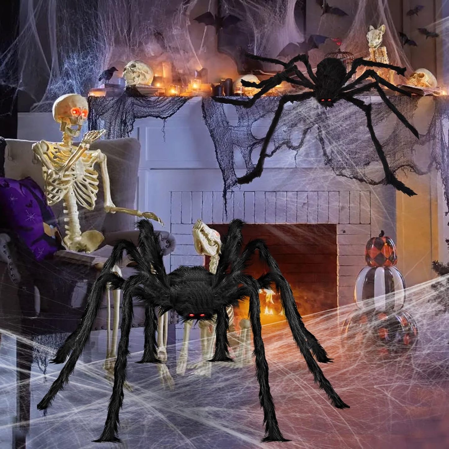 Halloween Decorations Giant Spider 6.6Ft