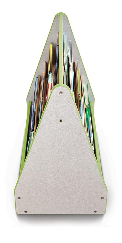 Rainbow Accents 3507JCWW130 Double Sided Pick-A-Book Stand - Mobile - Key Lime Green