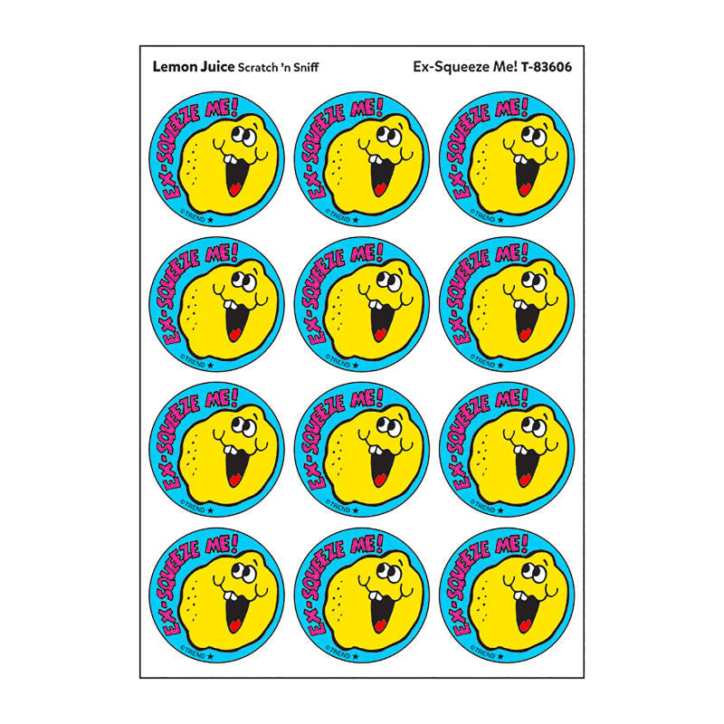 Ex-Squeeze Me!/Lemon Juice Scented Stickers, Pack of 24