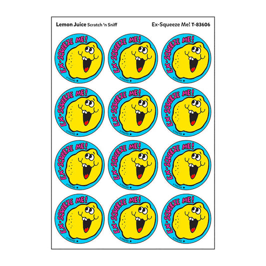 Ex-Squeeze Me!/Lemon Juice Scented Stickers, Pack of 24