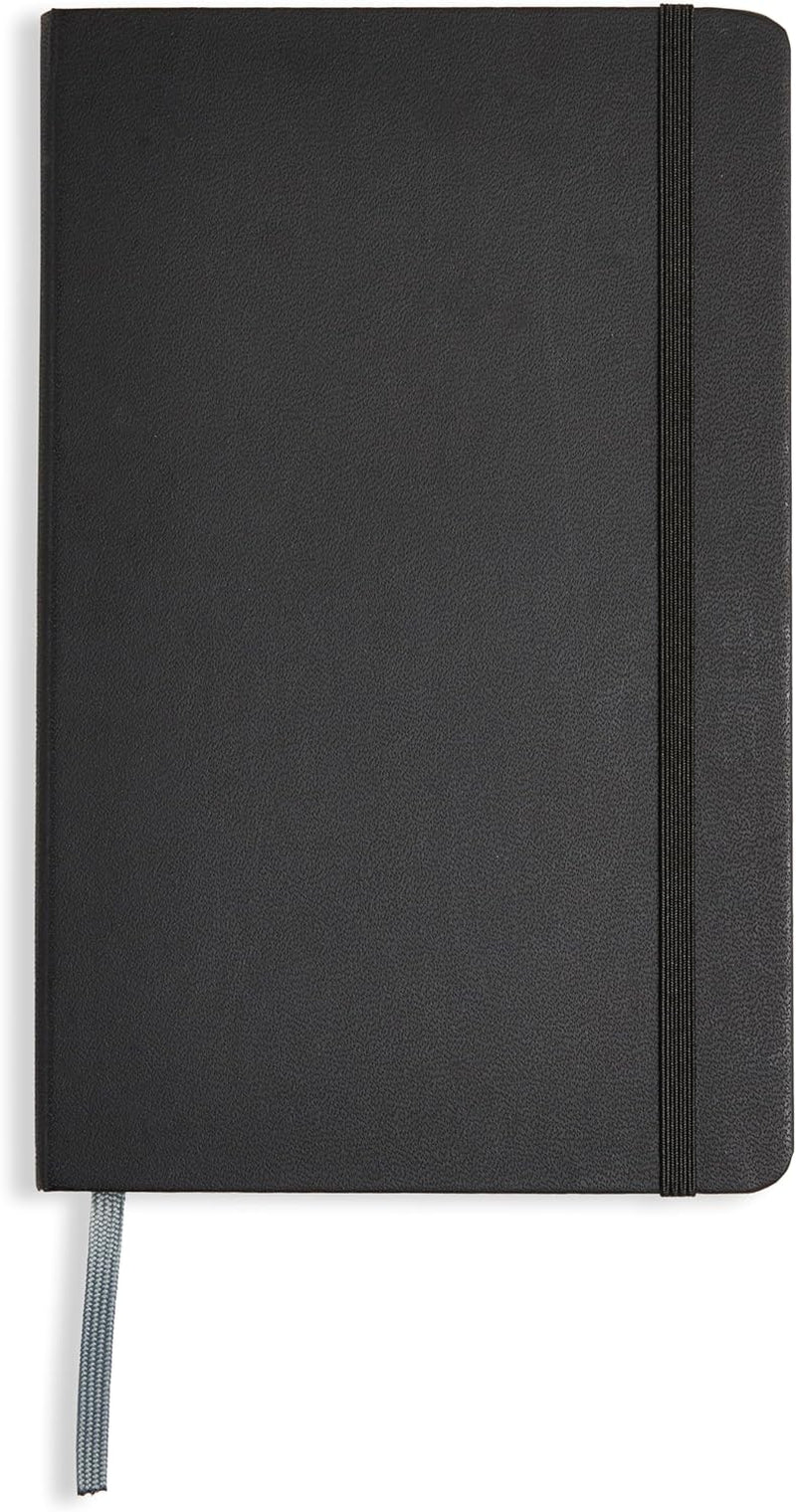Classic Notebook, Line Ruled, 240 Pages, Black, Hardcover, 5 X 8.25-Inch
