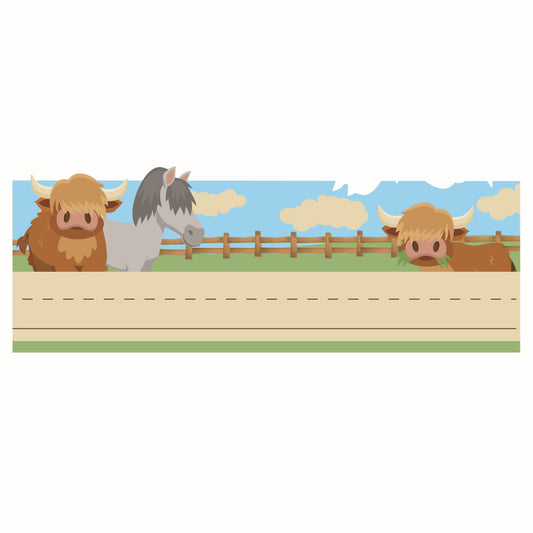 Wild Wild Classroom Tented Name Plate, 9-5/8" x 6-1/2", Pack of 36