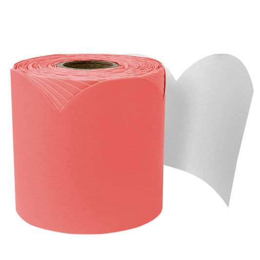Rolled Scalloped Bulletin Board Border, Salmon, 65 Feet
