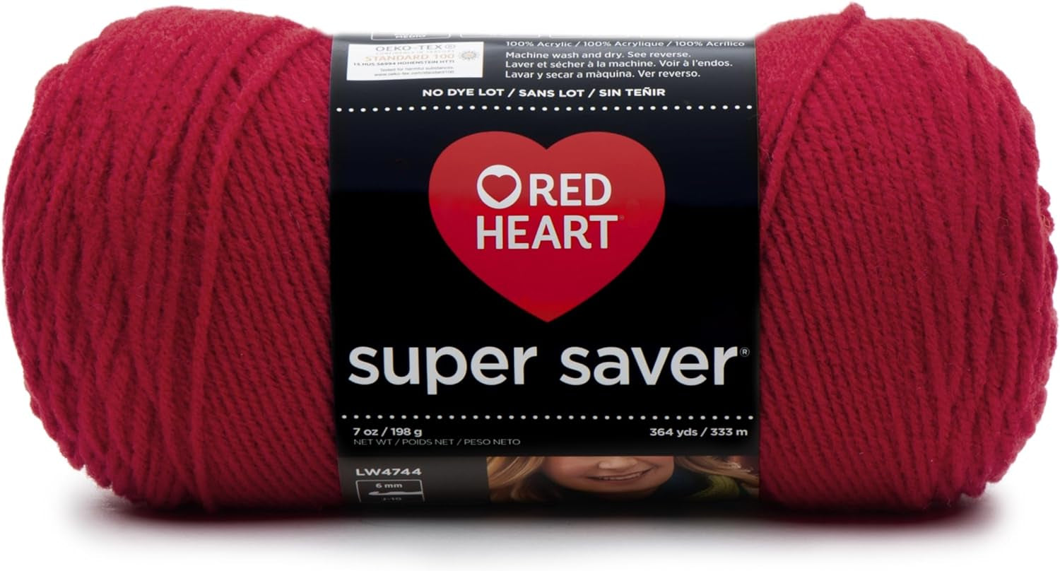 Super Saver White Yarn - 3 Pack of 198G/7Oz - Acrylic - 4 Medium (Worsted) - 364 Yards - Knitting/Crochet