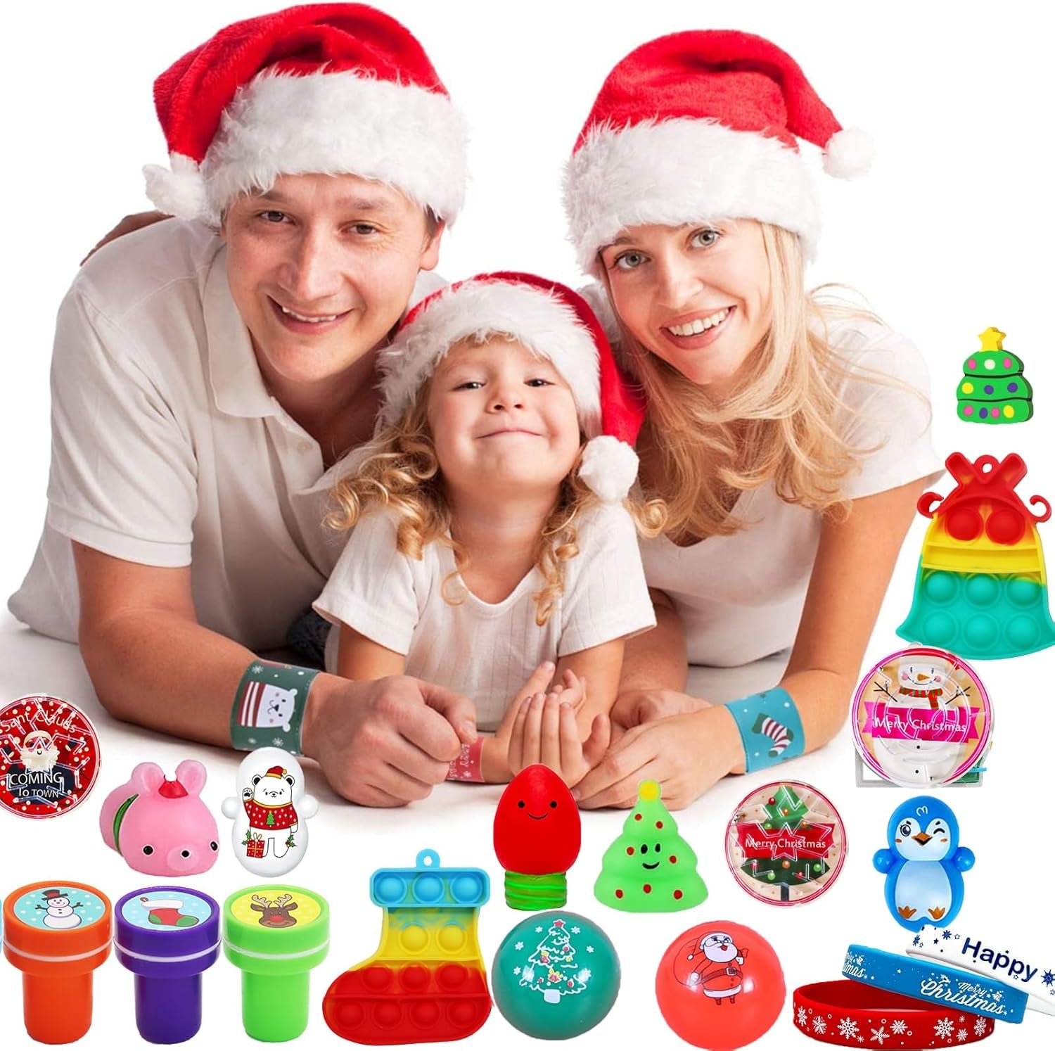 118 Pcs Christmas Party Favors for Kids, Fidget Prizes Treasure Box Toys, Pinata Goodie Bag Filler, Prizes for Kids Classroom, Treasure Chest Carnival Rewards, Stocking Stuffers for Students