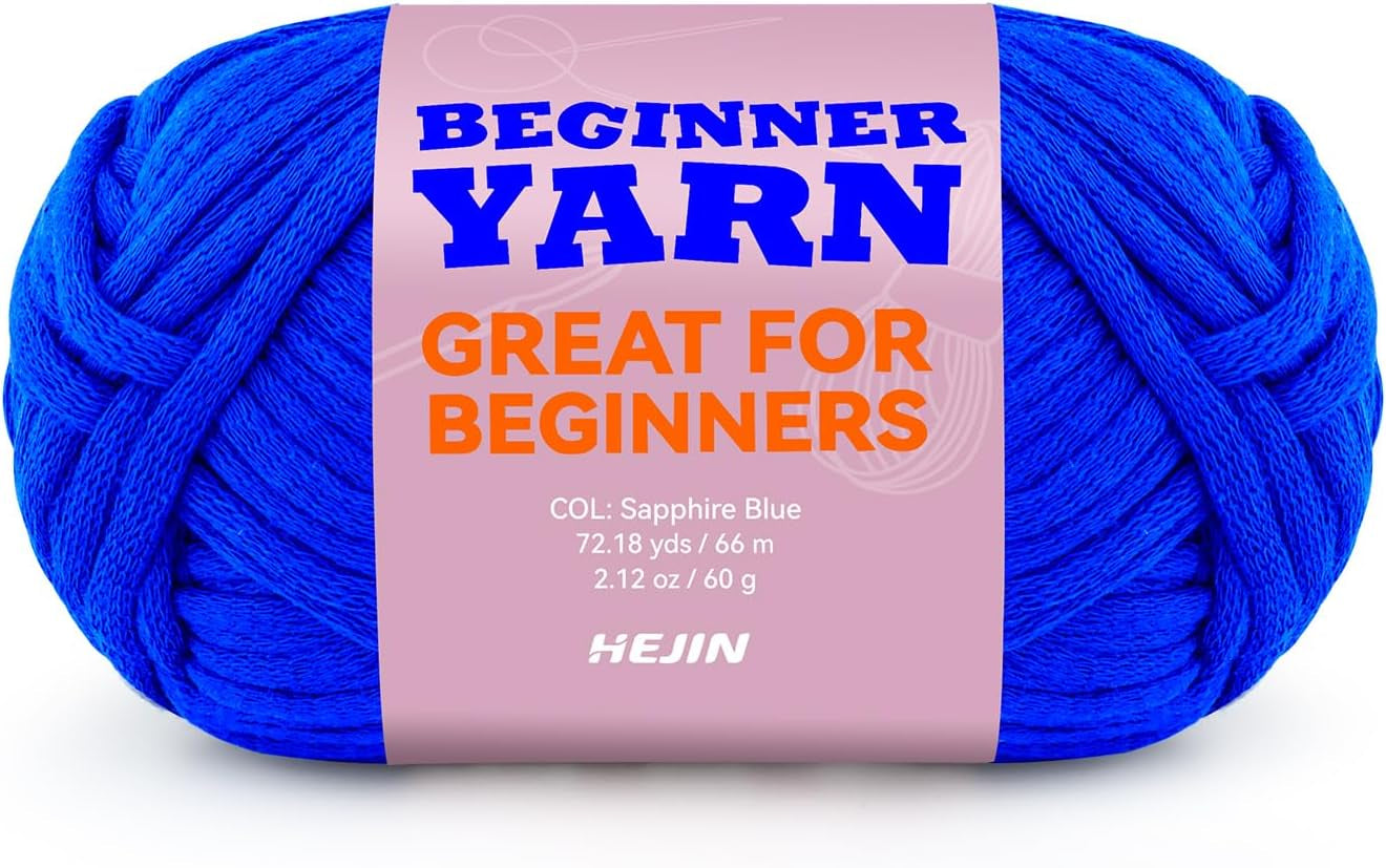 60G Black Yarn for Crocheting and Knitting;66M (72Yds) Cotton Yarn for Beginners with Easy-To-See Stitches;Worsted-Weight Medium #4;Cotton-Nylon Blend Yarn for Beginners Crochet Kit Making