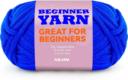 60G Black Yarn for Crocheting and Knitting;66M (72Yds) Cotton Yarn for Beginners with Easy-To-See Stitches;Worsted-Weight Medium #4;Cotton-Nylon Blend Yarn for Beginners Crochet Kit Making