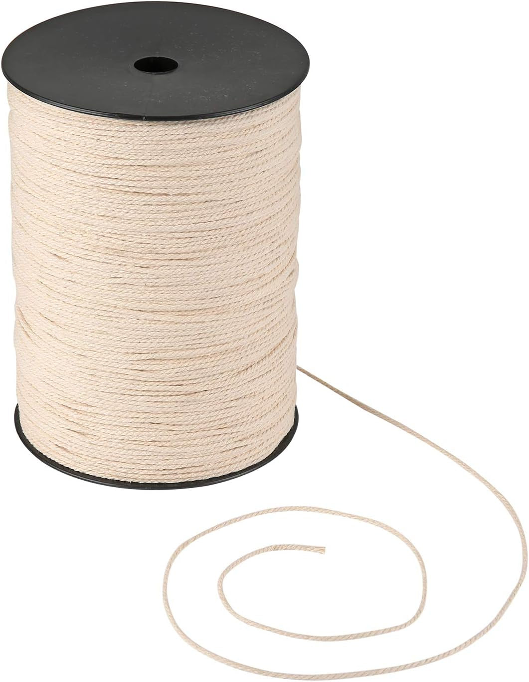 Macrame Cord 4Mm X 240Yd | 100% Natual Cotton Macrame Rope | 3 Strand Twisted Cotton Cord for Handmade Plant Hanger Wall Hanging Craft Making