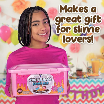 Ice Cream Slime Kit for Girls, Amazing Ice Cream Slime Making Kit to Make Butter Slime, Cloud Slime & Foam Slimes, Fun Gift Idea