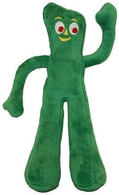 Gumby Plush Filled Dog Toy, Green, 9 Inch (Pack of 1)