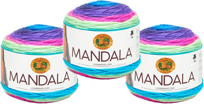 Mandala Yarn, Multicolor Yarn for Crocheting and Knitting, Craft Yarn, 1-Pack, Cupid