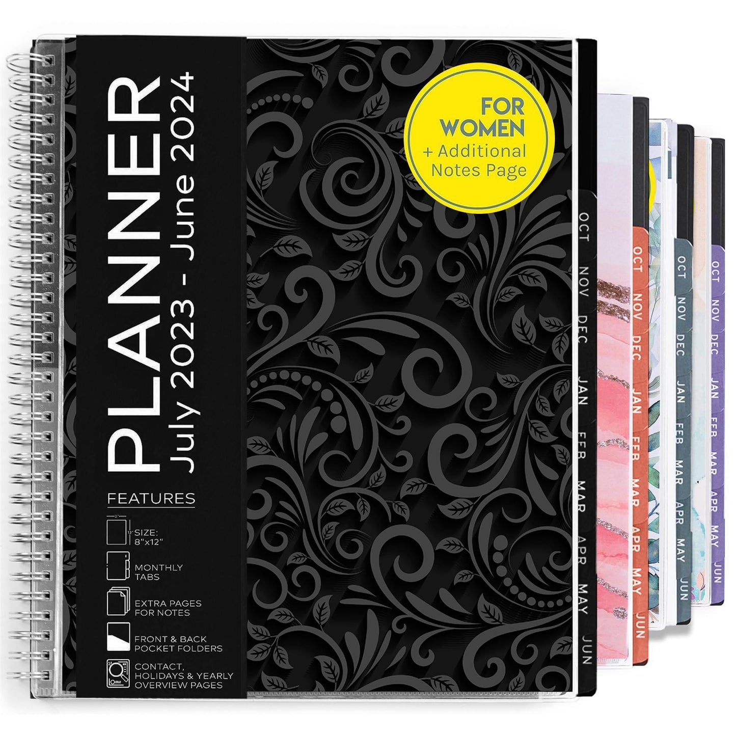 Aesthetic Planner 2023 2024 Academic Year (July 2023   June 2024)   8.5 x11