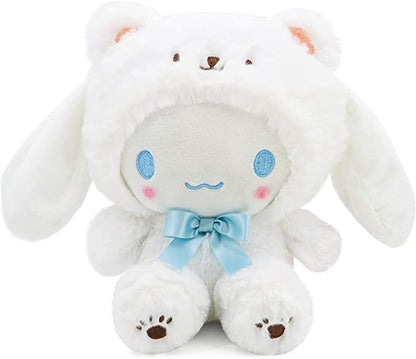 Cartoon Kawaii White Bear Cross-Dressing Series Plush,Soft Plush Doll Cute Soft Toys, Plush Pillow Stuffed Animals Toy Birthday Gifts for Girls Kids (B)